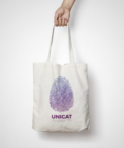 GEANTĂ TOTE BAG "EȘTI UNICAT"
