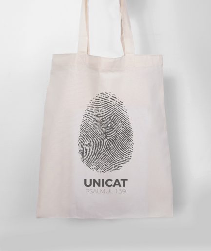 GEANTĂ TOTE BAG "EȘTI UNICAT"