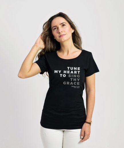 TRICOU DE DAMĂ "TUNE MY HEART" TYPO