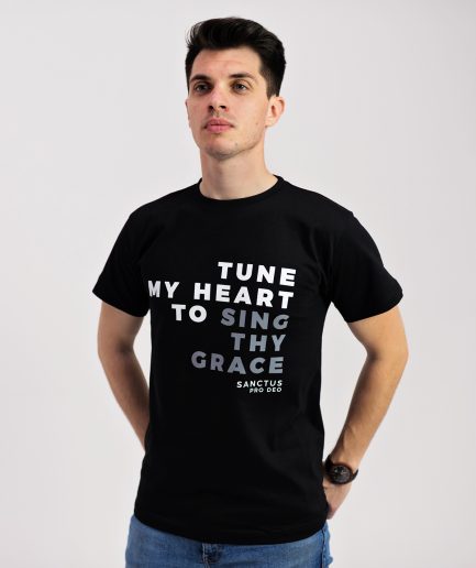 TRICOU DE BĂRBAȚI "TUNE MY HEART" TYPO