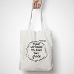 GEANTĂ TOTE BAG "TUNE MY HEART"