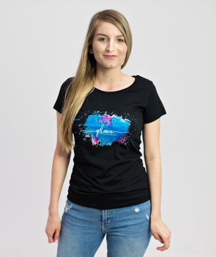 TRICOU DE DAMĂ "SAVED BY GRACE"
