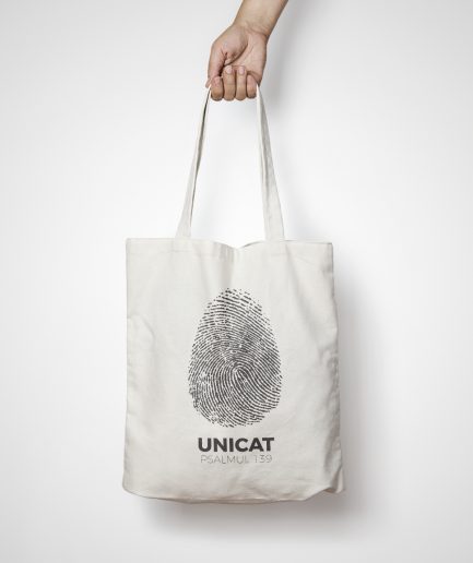 GEANTĂ TOTE BAG "EȘTI UNICAT"