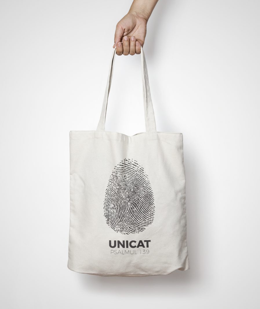 GEANTĂ TOTE BAG "EȘTI UNICAT"