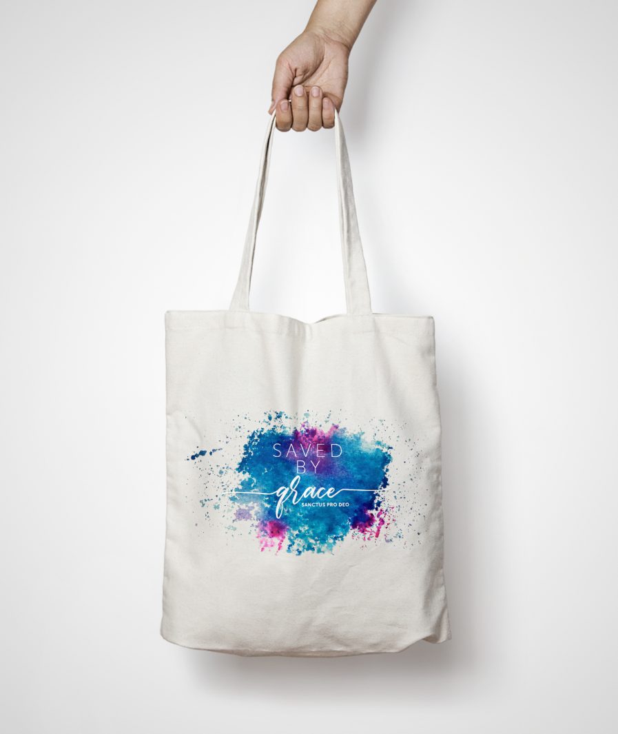 GEANTĂ TOTE BAG "SAVED BY GRACE"